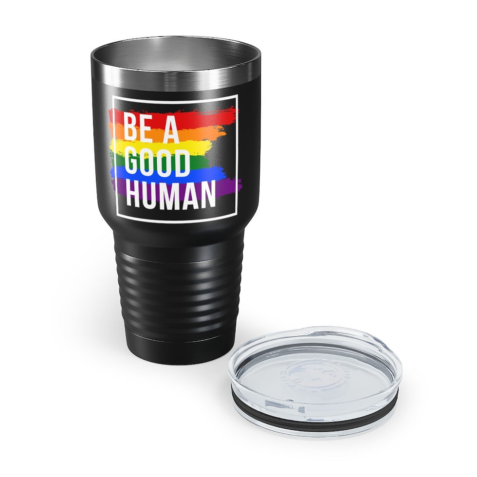 Thumbnail: Be a Good Human - Pride - Ringneck Tumbler, 30oz