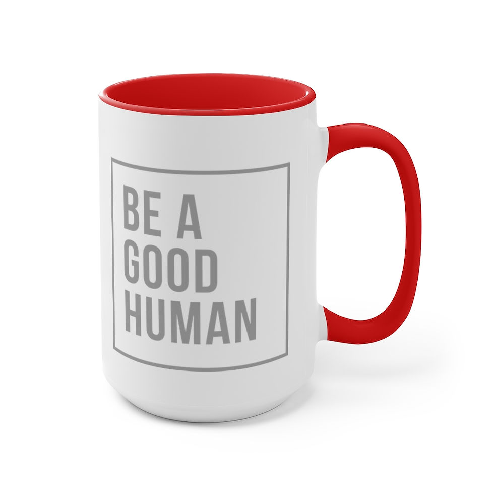 Thumbnail: Be A Good Human - Accent Mug