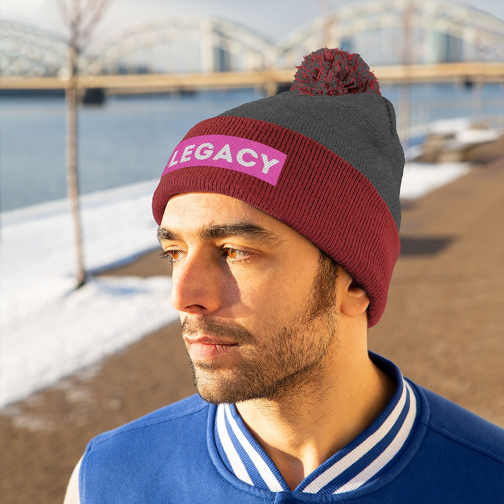 Thumbnail: Legacy - Pink Block - Pom Pom Beanie