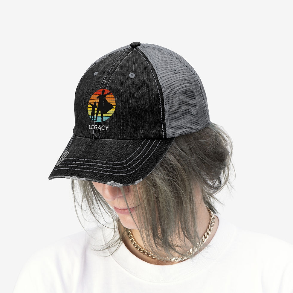 Thumbnail: Super Dad Legacy Sunset - Embroidered Trucker Hat
