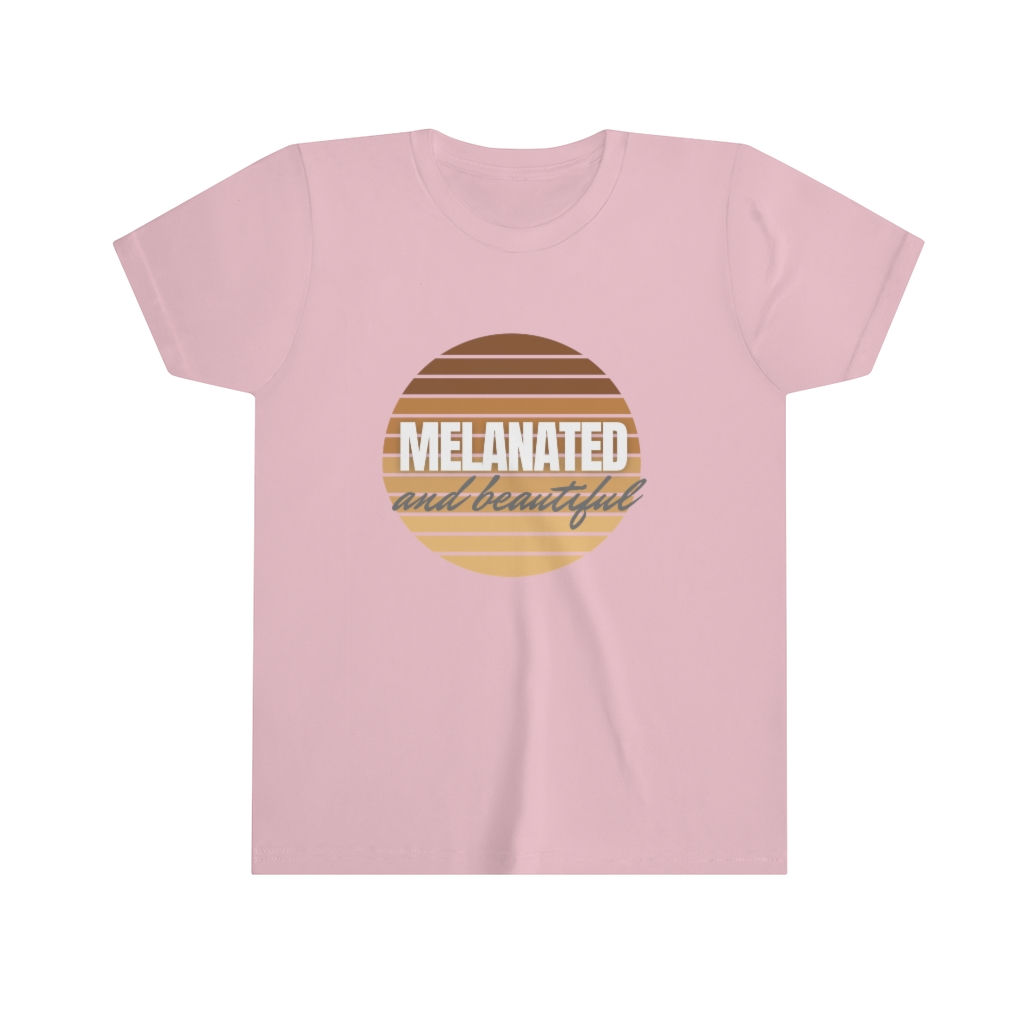 Youth Short Sleeve Tee - Melanated and Beautiful