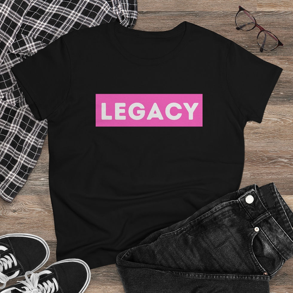 Thumbnail: Legacy -  Pink Block - Women's Heavy Cotton Tee