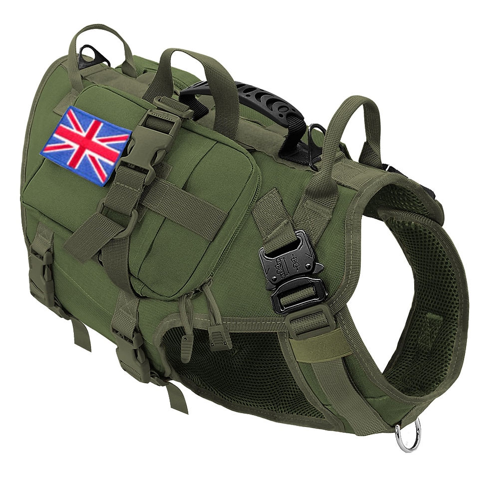 Thumbnail: Military Tactical Dog Harness No Pull Pet Harness.