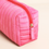 Thumbnail: Pink and Red Velvet Bow Makeup Bag