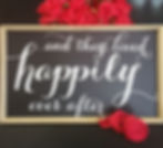 Wood Happily After Sign