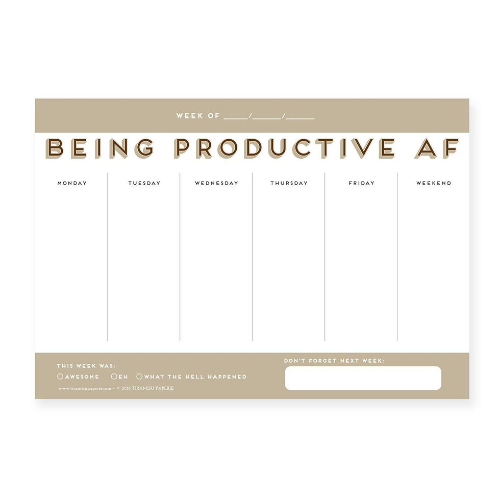 Productive AF - Mousepad/Notepad