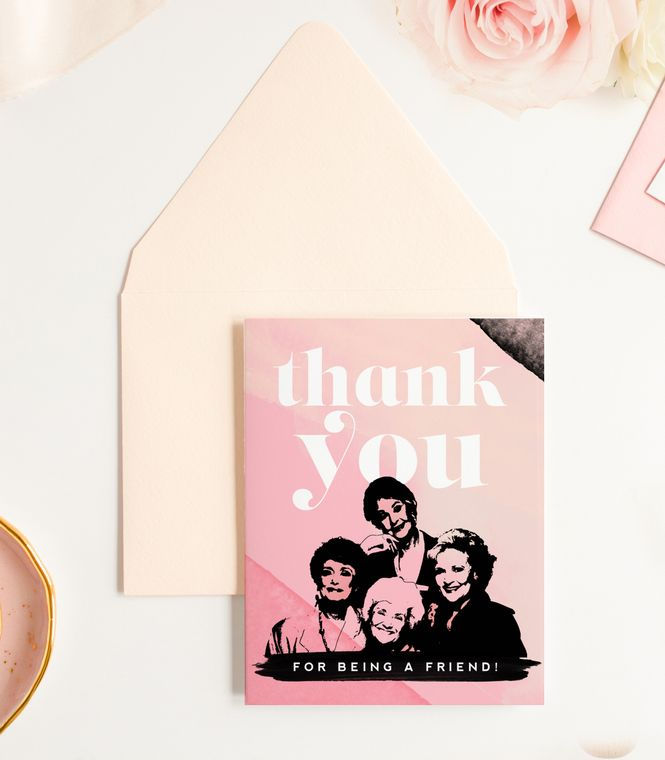 Thank You for Being a Friend - Friendship Greeting Card_styled