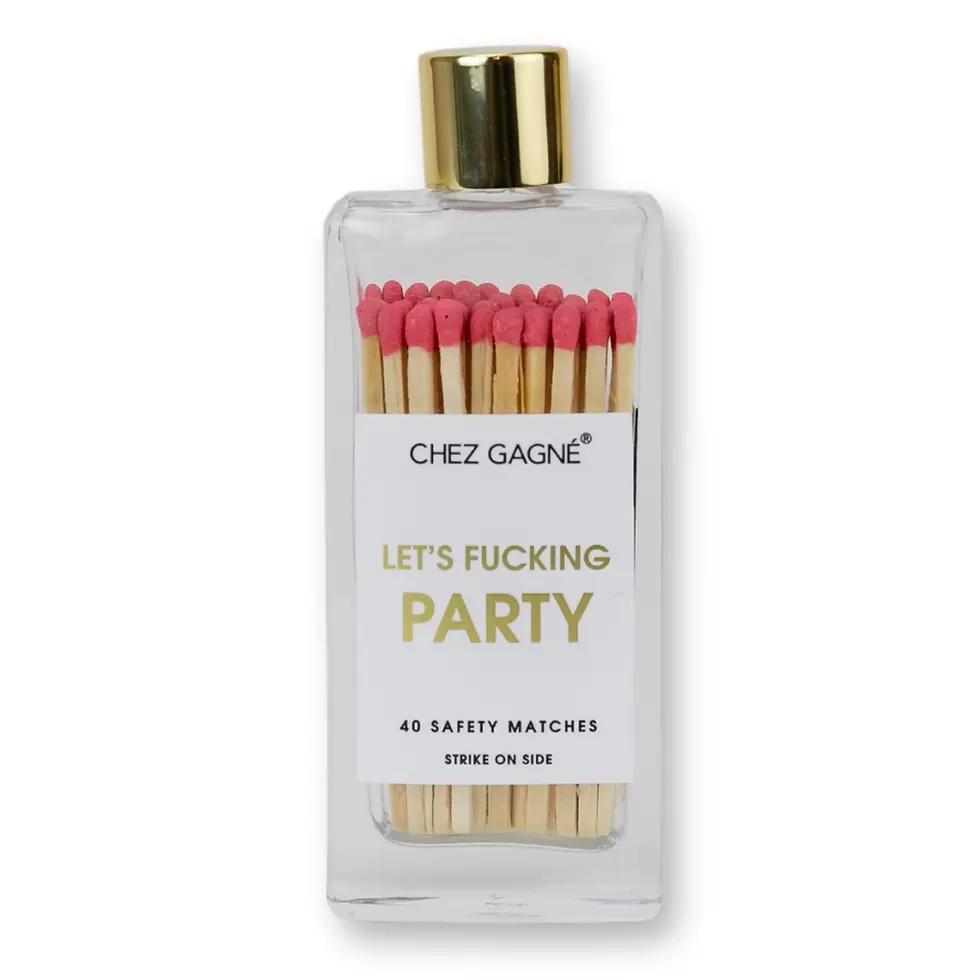 Thumbnail: Let's FN Party Glass Bottle Matches Chez Gagne