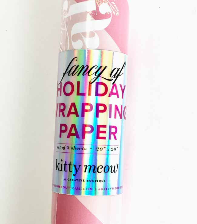 Thumbnail: Festive AF wrapping paper packaging