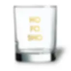 Ho Fo Sho funny Christmas rocks glass