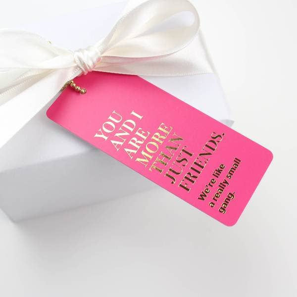 More than friends gift tag-wine tag