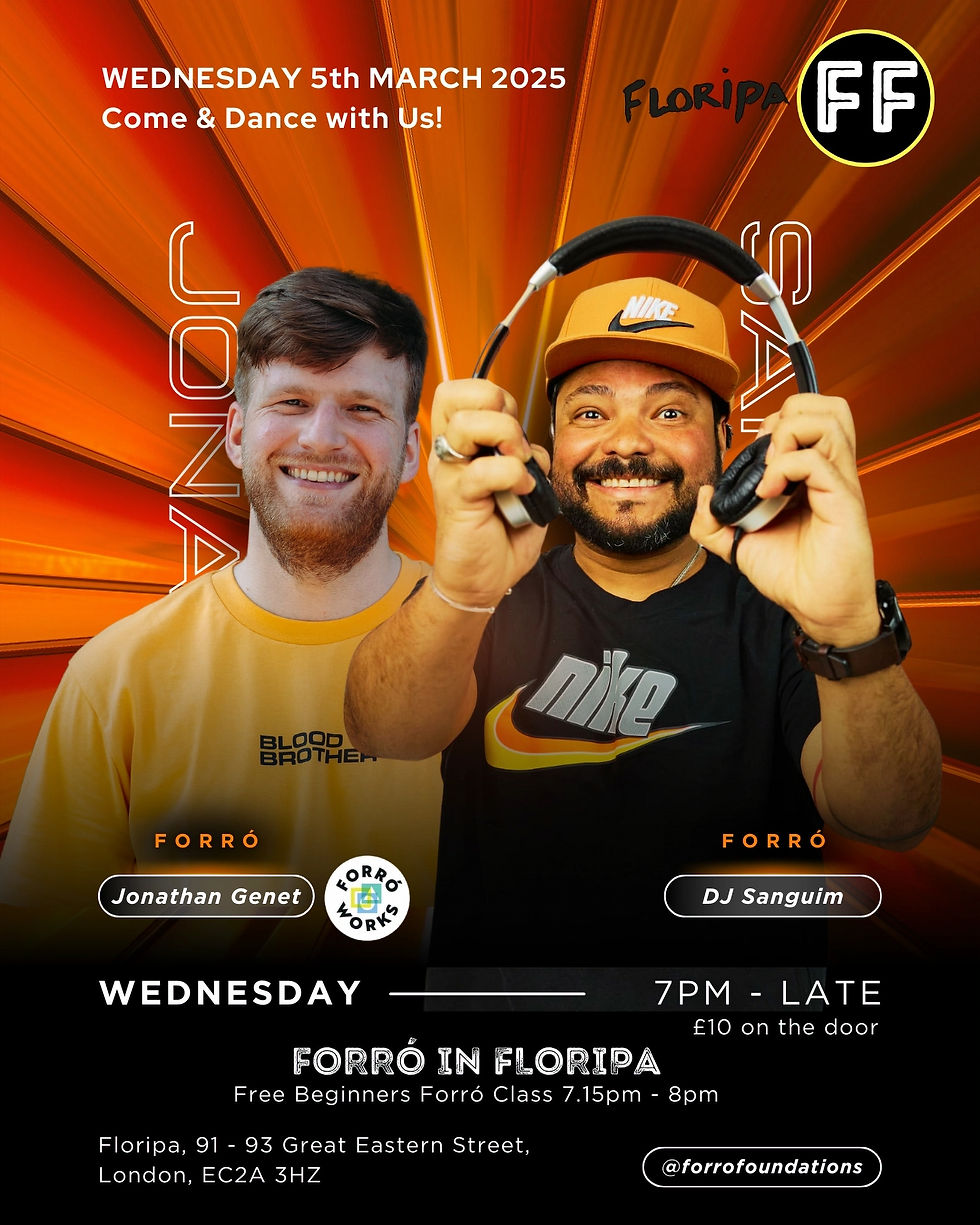 WEDNESDAY NIGHT: Forró in Floripa with DJ Chinedu, Jonathan Genet & DJ Sanguim!