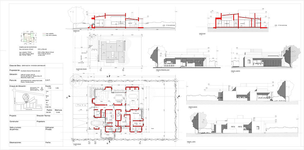 Planos municipales-Revit Arquitecture