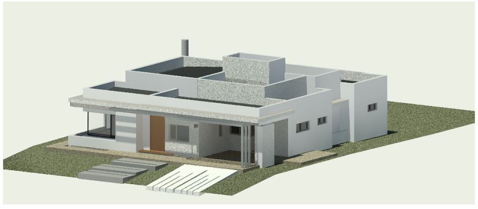 Modelo 3d- Revit Arquitecture