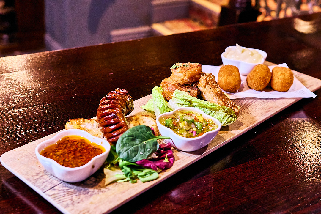 Arranged Food and Objects