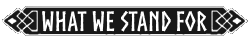 What We Stand For Stridulfur Nordic Text Label