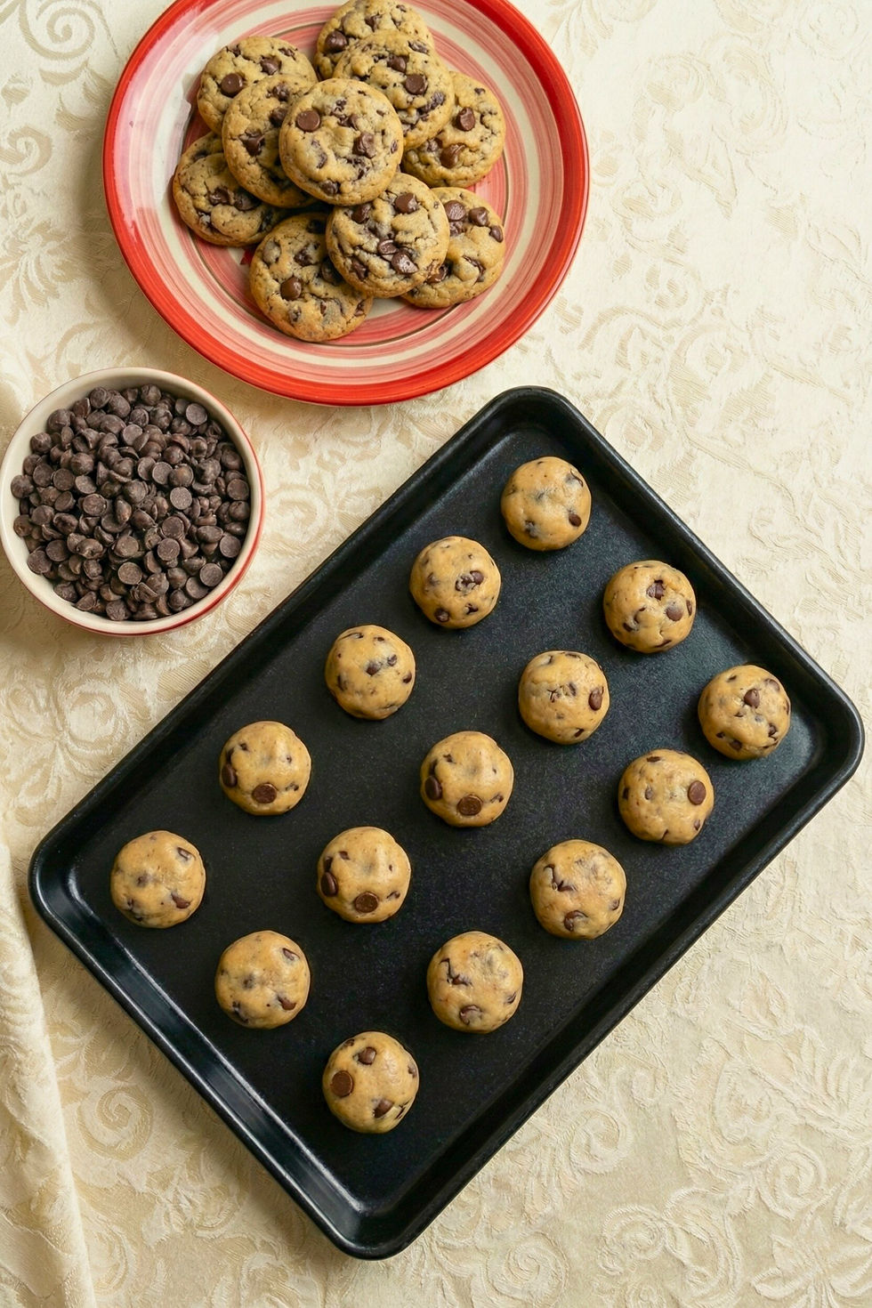 Damla Çikolatalı Tereyağlı Kurabiye