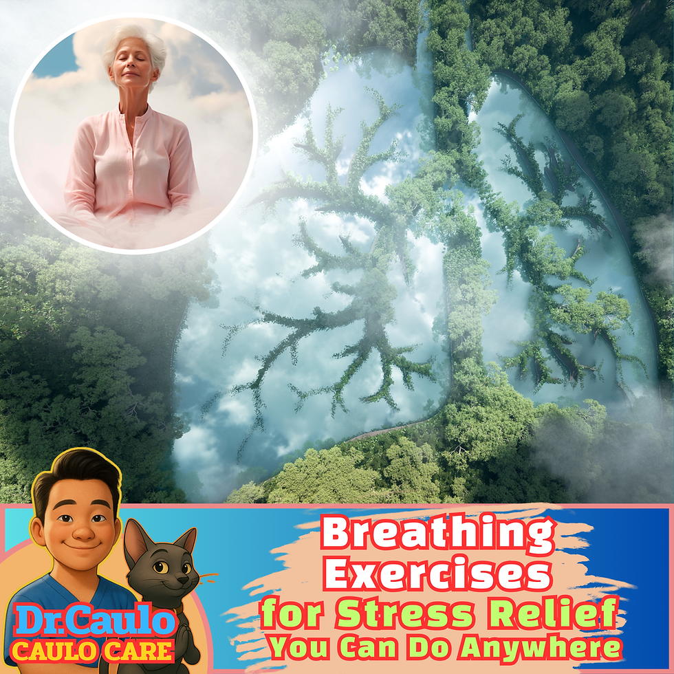 “Person practicing diaphragmatic breathing with correct posture to improve lung health and reduce stress naturally.”