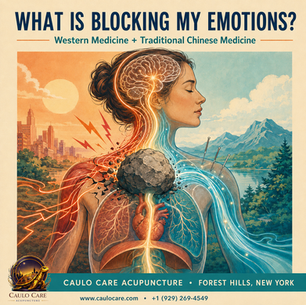 Emotional stress, nervous system tension and acupuncture treatment at Caulo Care in Forest Hills, Queens.