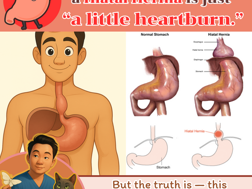 Many people think a hiatal hernia is just “a little heartburn.”
