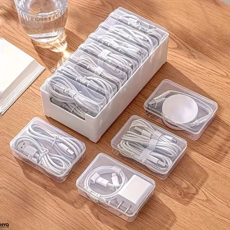 Cable Organizer, Durable Plastic Storage Box, Daily Office Supplies, Miscellaneo