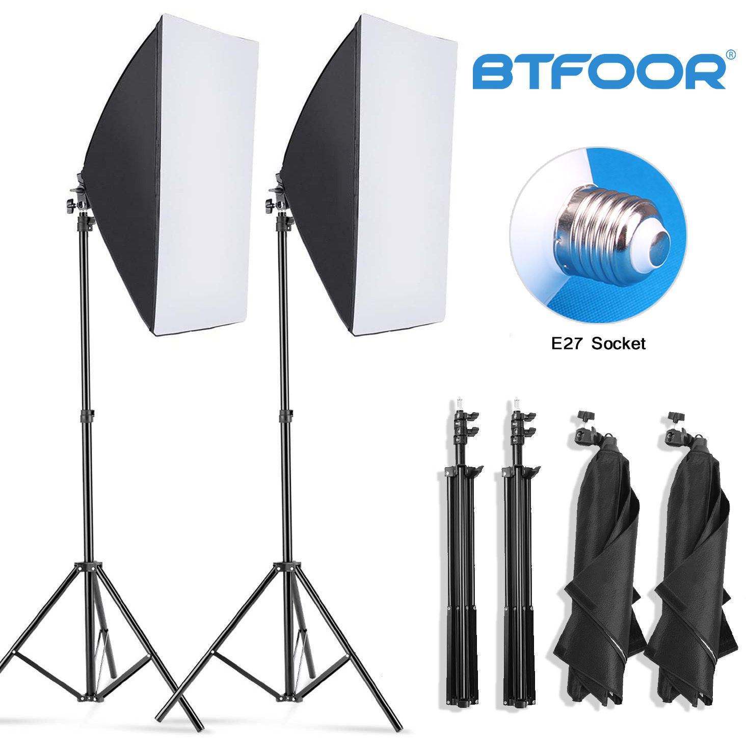 Professional Photography softbox Lighting soft box With Tripod E27 Photographic