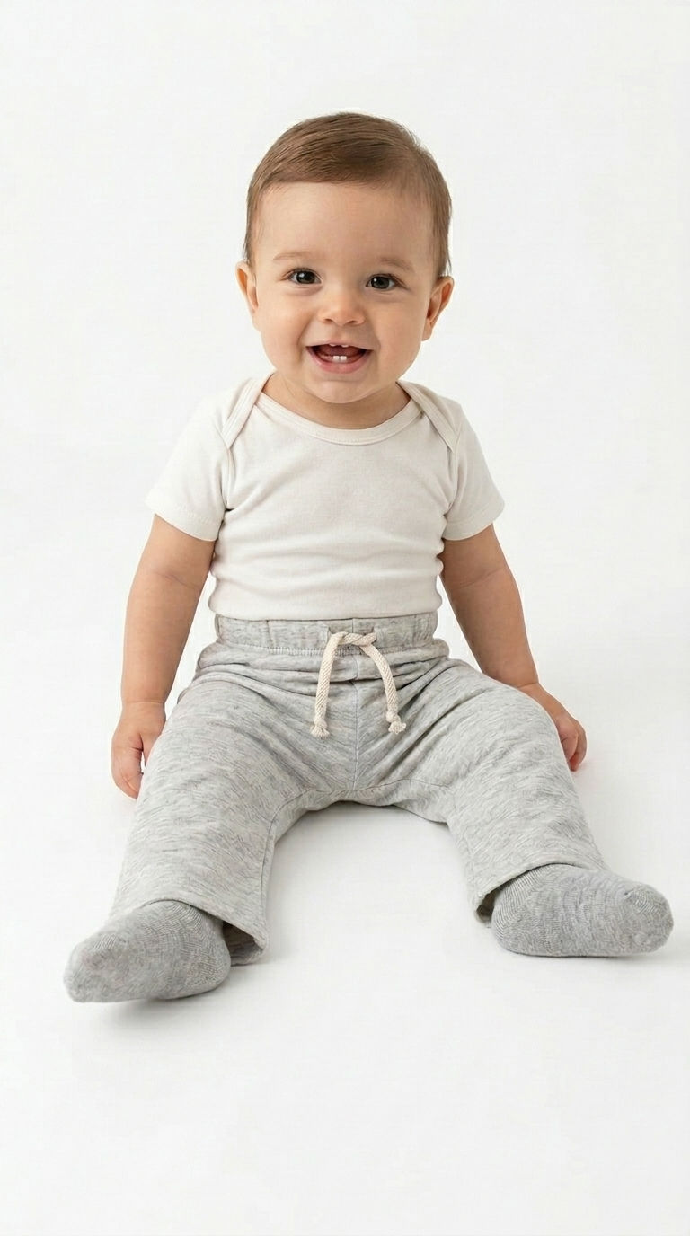 Miniatura: Calça Moletom Bebê Infantil Peluciada Inverno Quentinha GG