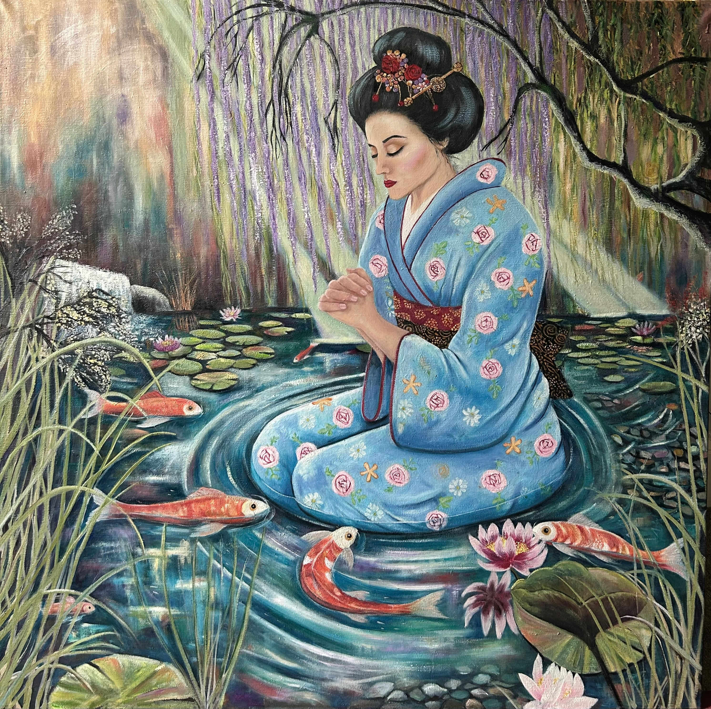 'Daughter' - The Long Journey.- Oil on Linen - 39" x 39" - 99 x 99cm