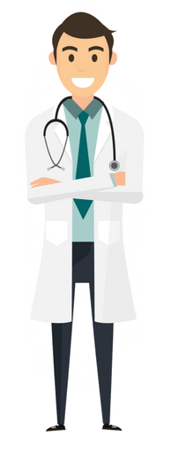 set-of-doctors-characters-isolated-on-wh