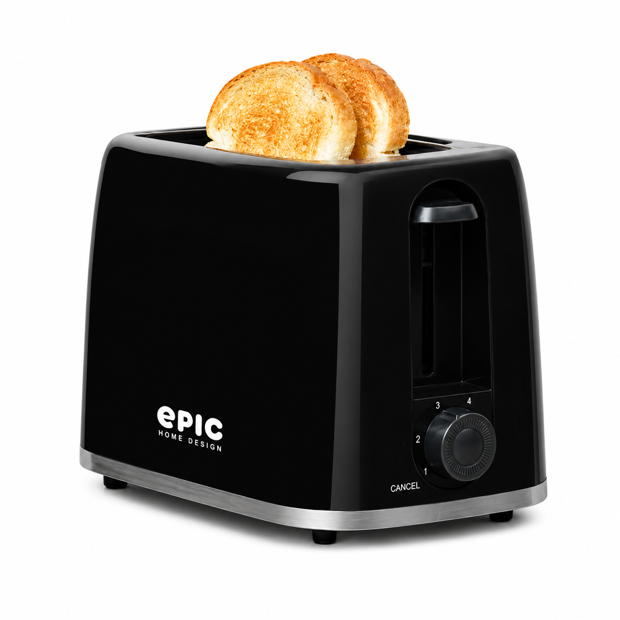 Tostador Epic, Para 2 Rebanadas, Color Negro