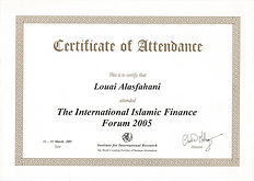 Attendance Certificate-Intl Islamic Fina