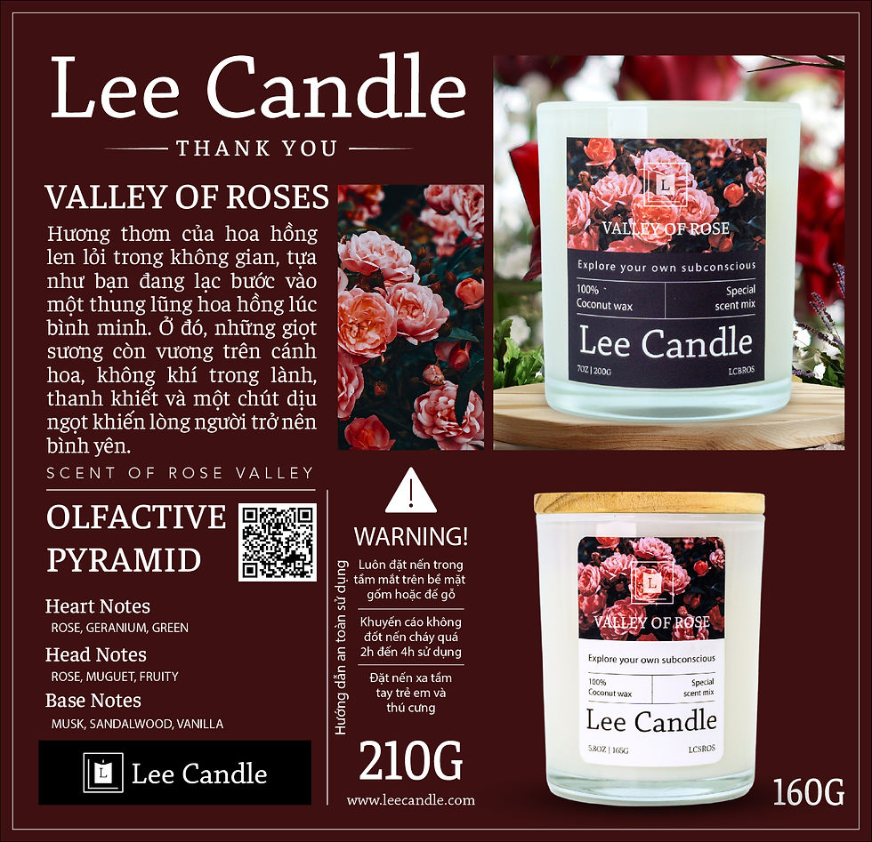 Thumbnail: Lee Candle – Valley Of Roses Scented Candle
