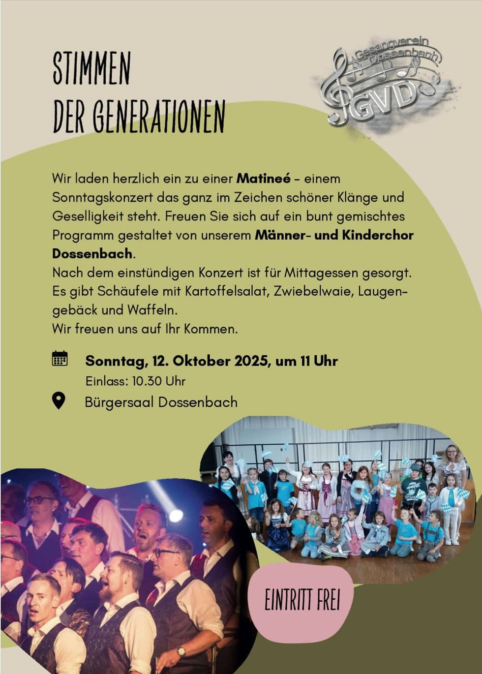 Stimmen der Generationen GV Dossenbach