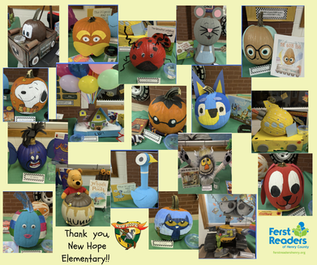New Hope Elementary’s Pumpkin Book Character Contest fundraiser.
