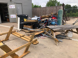 Picnic Table, Metal, Shed.