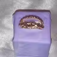 A set of Gold Tone Alloy Fashion Rings Sizes 6.5