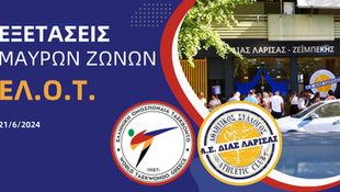 Εξετάσεις Μαύρων Ζωνών στον Α.Σ. ΔΙΑΣ Λάρισας