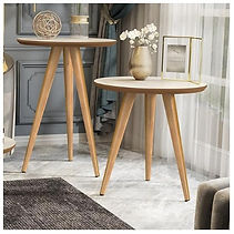 Kit Mesa Apoio e Lateral de Sofá Retrô Classic com 3 Pernaseg