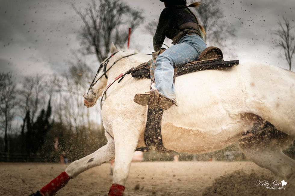 barrel racing équitation western