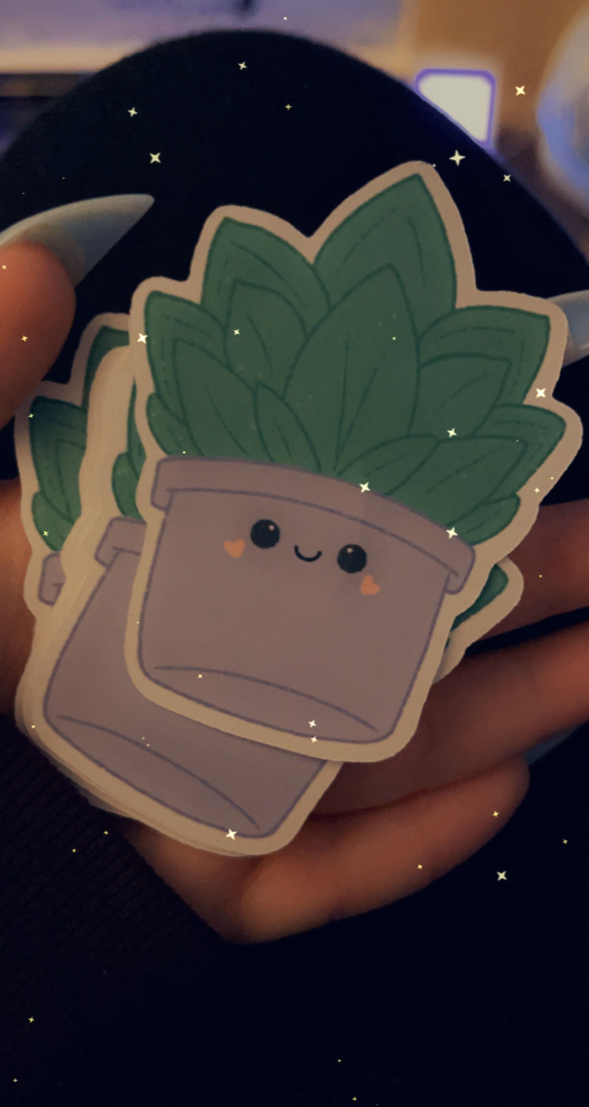 KAWAII POTTED PLANT STICKER