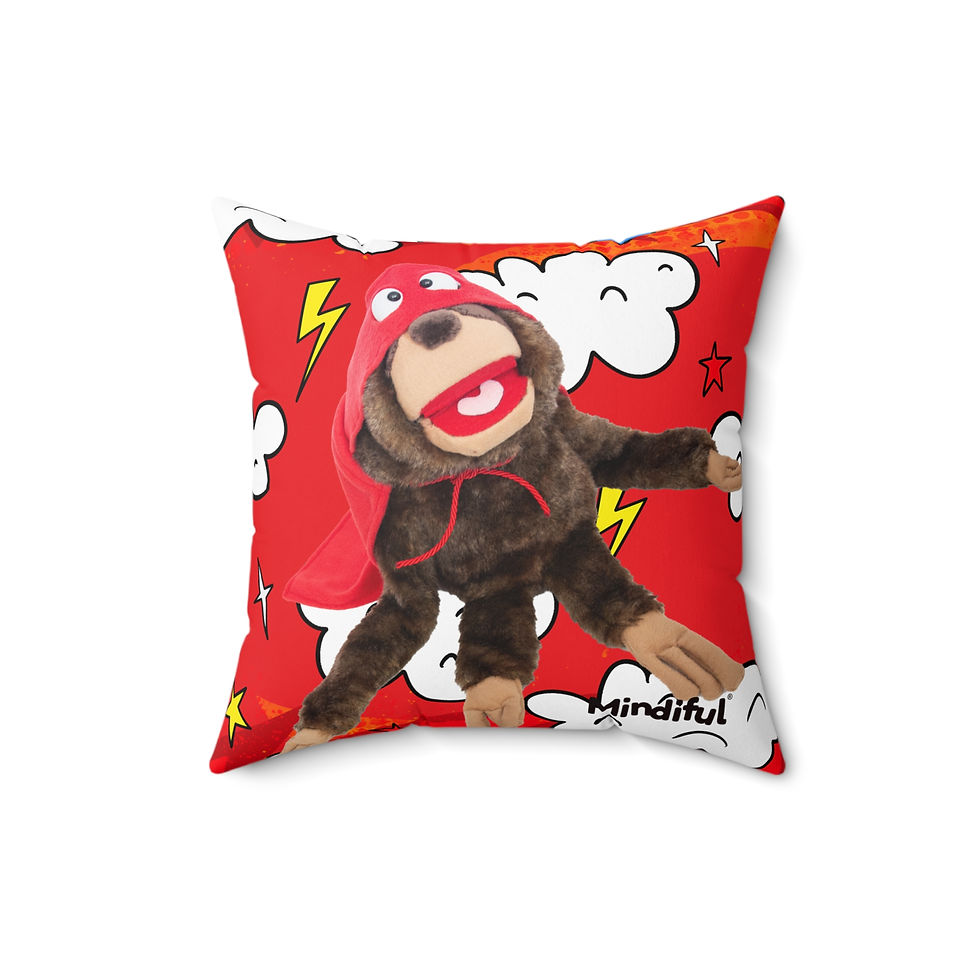 Thumbnail: Mindiful® "Super Sloth Problem Solvers" Square Pillow
