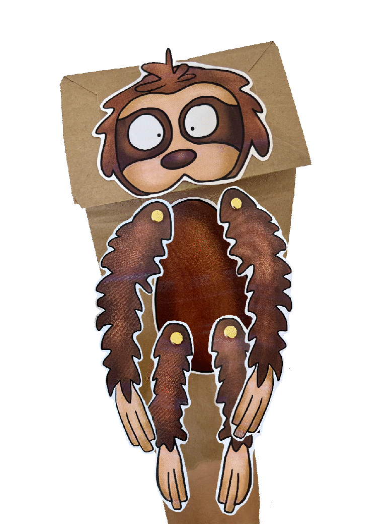 Mindiful Steve the Sloth Puppet
