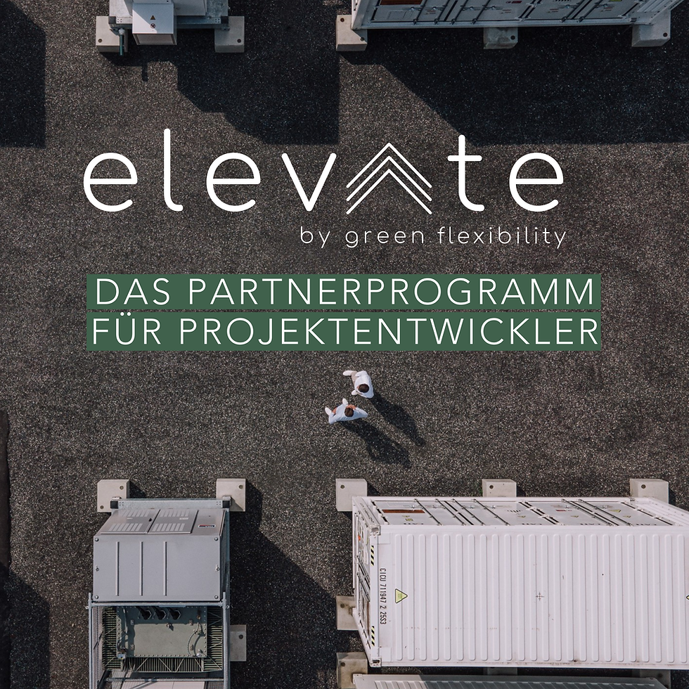 elevate: green flexibility erweitert seine Rolle als Partner für Batterieprojektentwickler