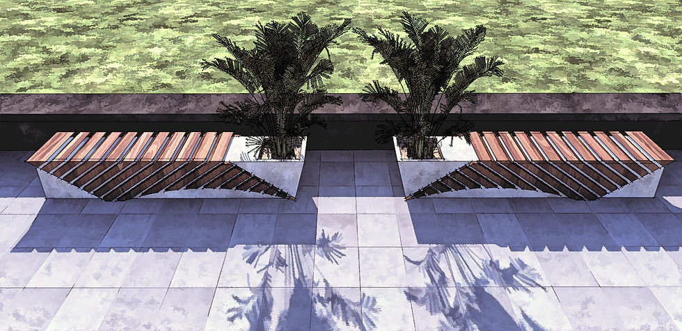 Arte conceptual de banca