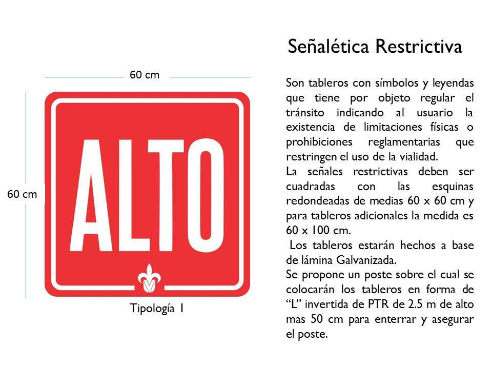 Señalética restrictiva