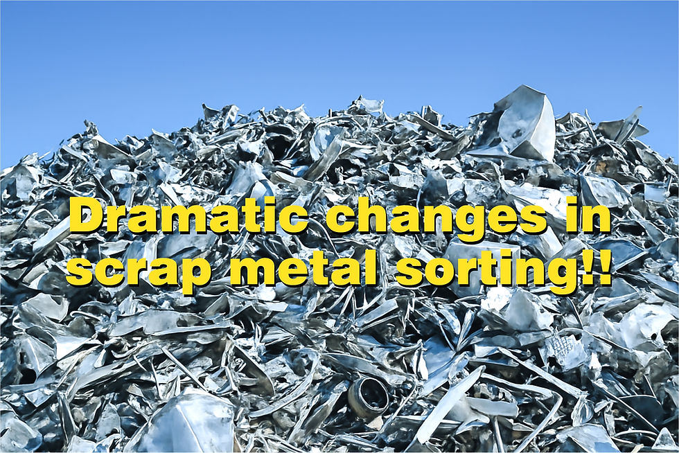 Scrap metal awaiting judging