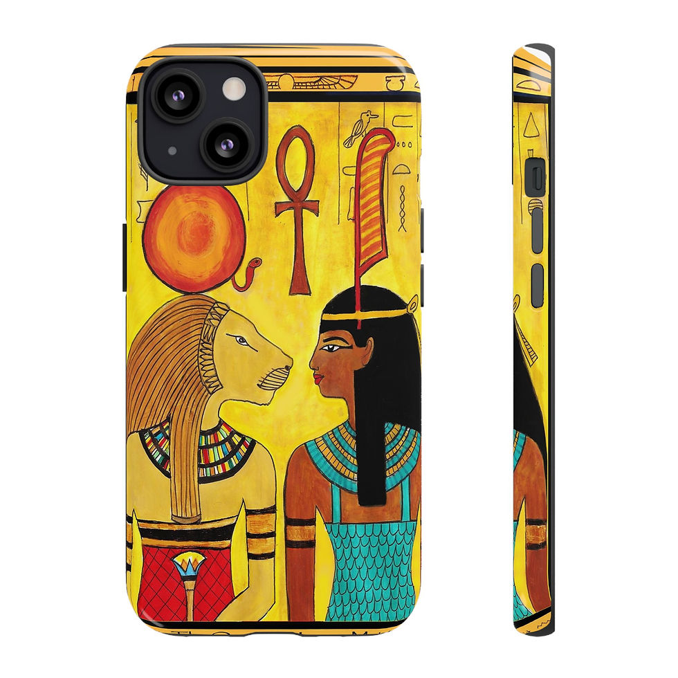 Thumbnail: Sekhmet & Maat - Egyptian-Inspired Tough Phone Case