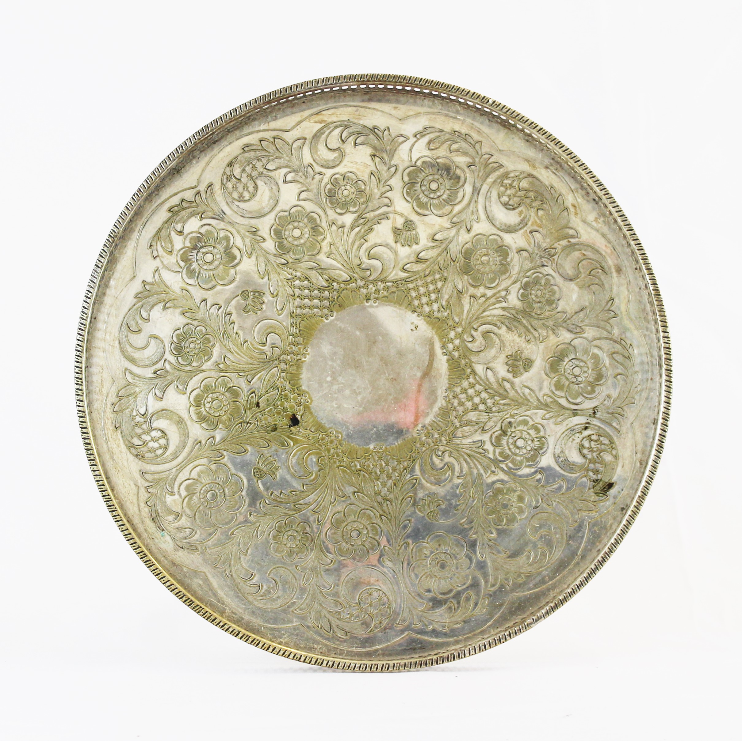 VINTAGE SILVER TRAY
