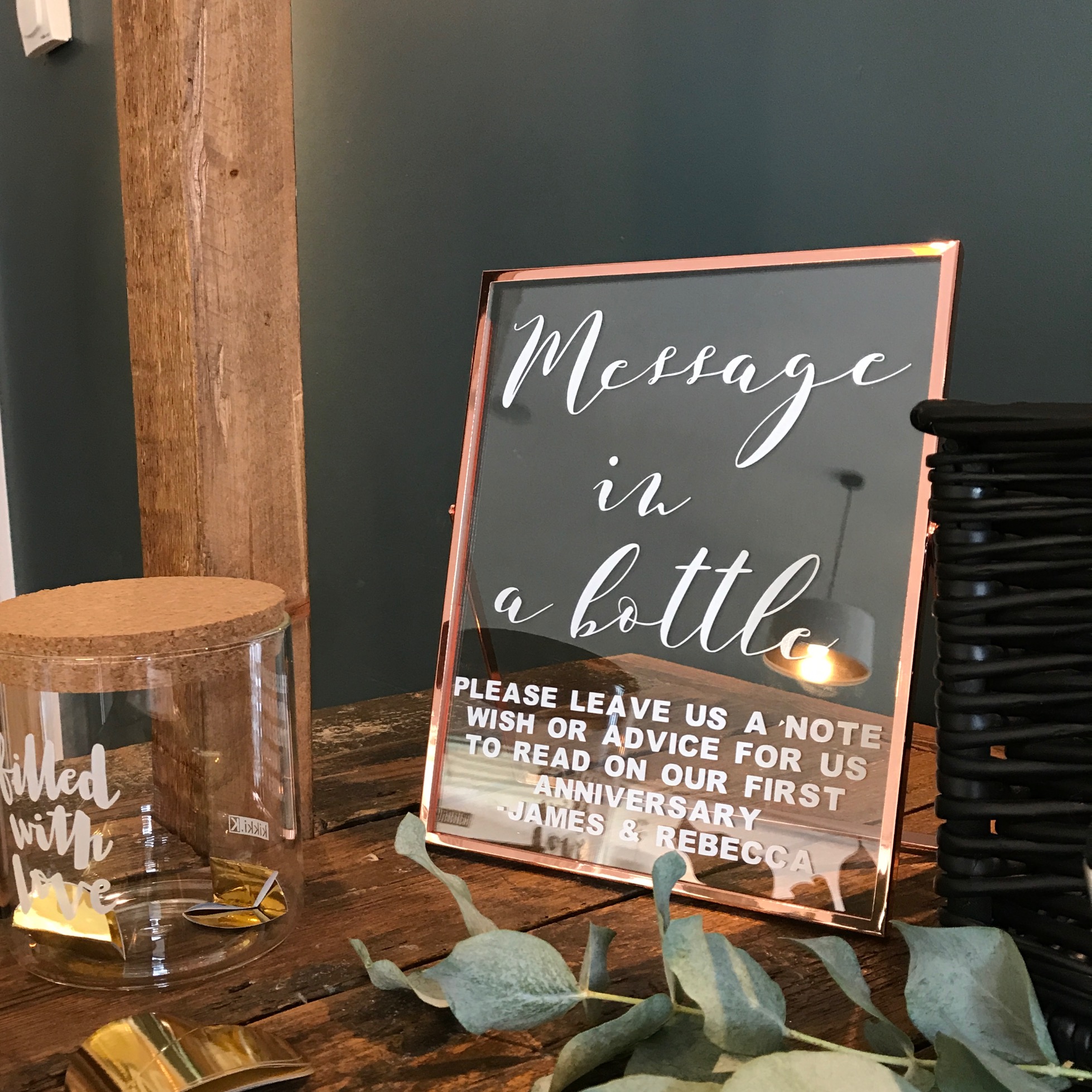 8X10 COPPER FRAME SIGN