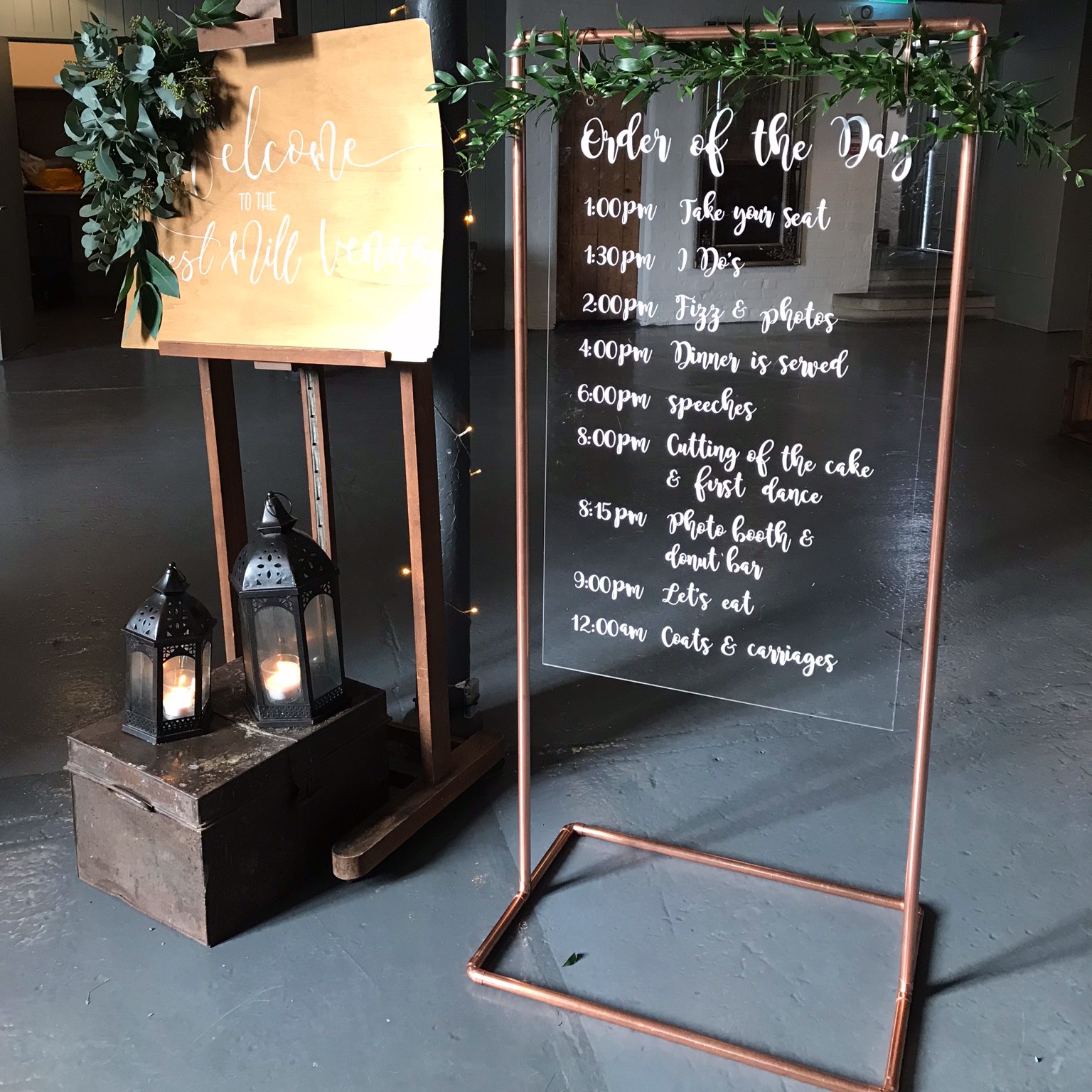 TALL COPPER PIPE FRAME